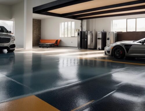 Functional & Eye-Catching Garage Space With Chip Floors